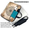 YYHWHJDE Magic Design Nordic Compass pattern Fashionable and ultra-thin shoulder laptop bag 15.6 inch Shockproof soft lining view 4