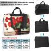 YYHWHJDE Red geraniums pattern Fashionable and ultra-thin shoulder laptop bag 13 inch Shockproof soft lining view 2
