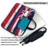 YYHWHJDE Flag of Hawaii American pattern Fashionable and ultra-thin shoulder laptop bag 15.6 inch Shockproof soft lining view 3