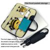 YYHWHJDE Cartoon bumblebee pattern Fashionable and ultra-thin shoulder laptop bag 13 inch Shockproof soft lining view 3