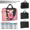 YYHWHJDE Lovely Pink Pig pattern Fashionable and ultra-thin shoulder laptop bag 13 inch Shockproof soft lining view 2