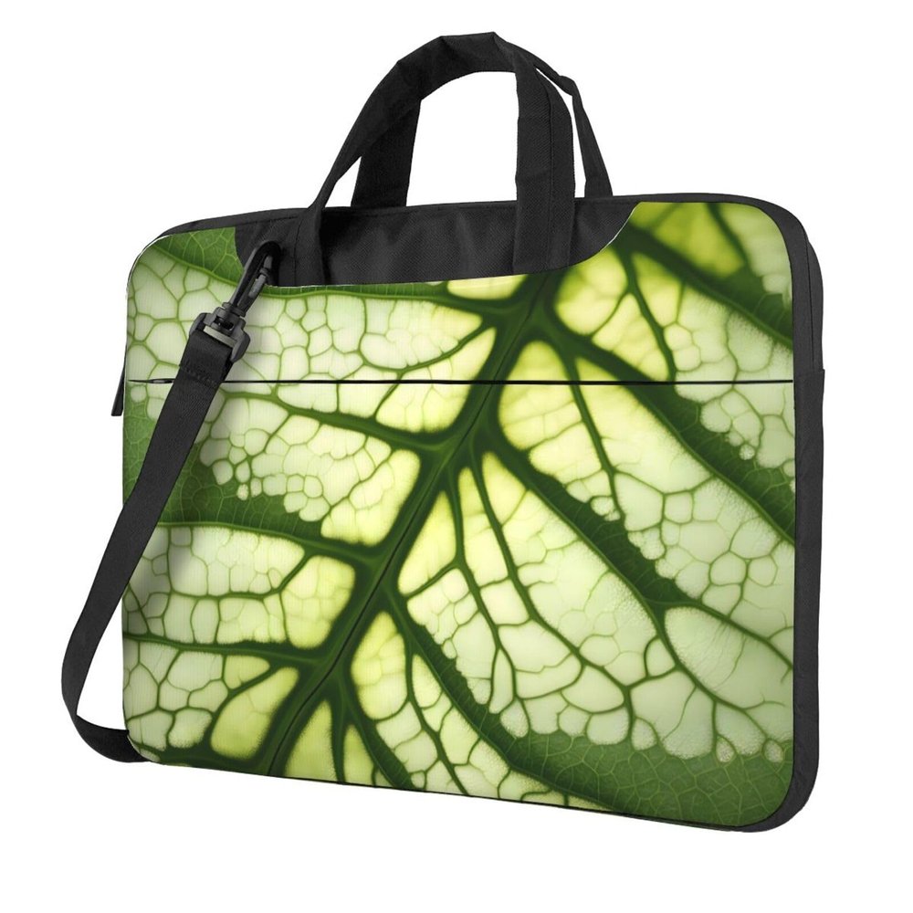 YYHWHJDE Tree Leaf Texture Vein pattern Fashionable and ultra-thin shoulder laptop bag 15.6 inch Shockproof soft lining