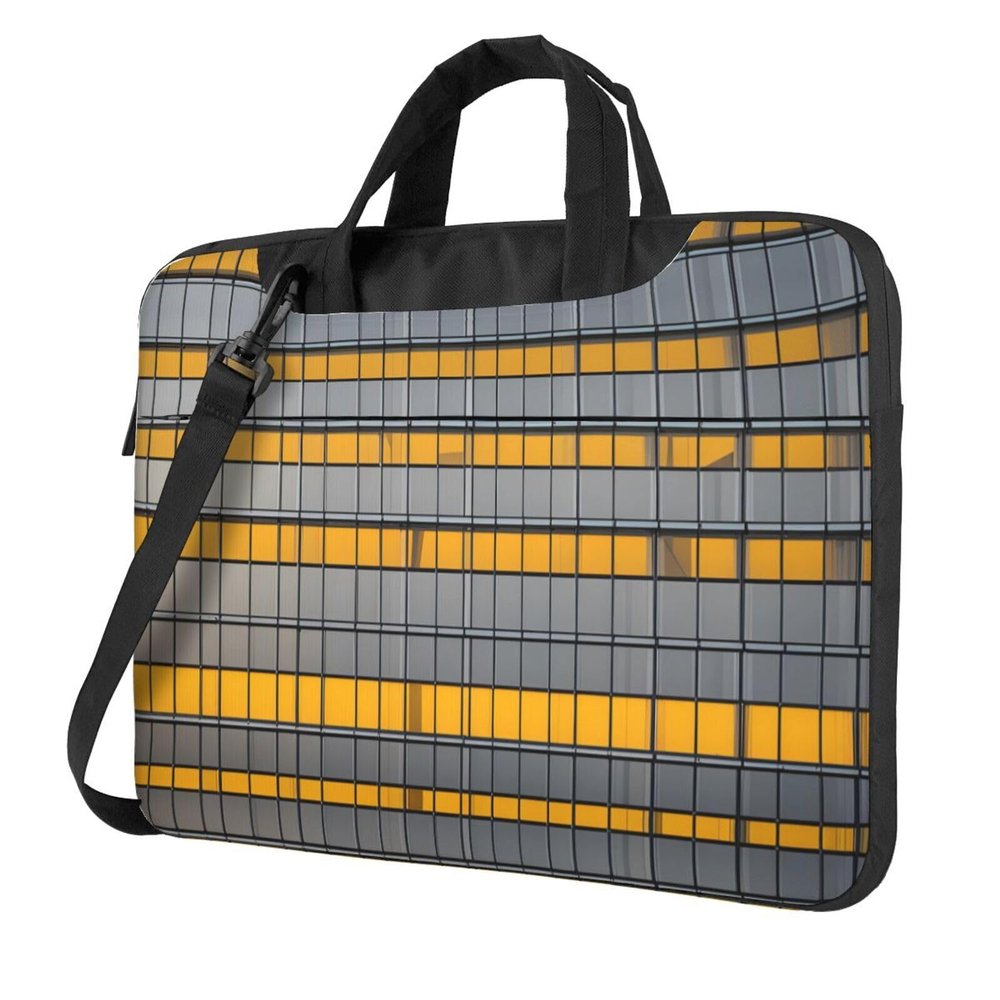 YYHWHJDE Reflective square pattern Fashionable and ultra-thin shoulder laptop bag 13 inch Shockproof soft lining