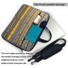 YYHWHJDE Reflective square pattern Fashionable and ultra-thin shoulder laptop bag 13 inch Shockproof soft lining view 3