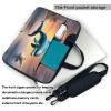 YYHWHJDE winter the dolphin pattern Fashionable and ultra-thin shoulder laptop bag 13 inch Shockproof soft lining view 3