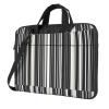 YYHWHJDE black and white stripes picture Fashionable and ultra-thin shoulder laptop bag 15.6 inch Shockproof soft lining view 1