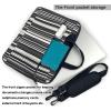 YYHWHJDE black and white stripes picture Fashionable and ultra-thin shoulder laptop bag 15.6 inch Shockproof soft lining view 4
