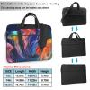 YYHWHJDE Colored jellyfish pattern Fashionable and ultra-thin shoulder laptop bag 13 inch Shockproof soft lining view 2