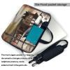 YYHWHJDE Rustic Lodge Bear pattern Fashionable and ultra-thin shoulder laptop bag 13 inch Shockproof soft lining view 3