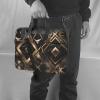 YYHWHJDE Black gold stone pattern pattern Fashionable and ultra-thin shoulder laptop bag 13 inch Shockproof soft lining view 2