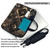 YYHWHJDE Black gold stone pattern pattern Fashionable and ultra-thin shoulder laptop bag 13 inch Shockproof soft lining view 4