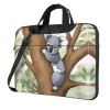 YYHWHJDE Hugging tree koala pattern Fashionable and ultra-thin shoulder laptop bag 15.6 inch Shockproof soft lining view 1