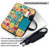 YYHWHJDE Cartoon color circle pattern Fashionable and ultra-thin shoulder laptop bag 13 inch Shockproof soft lining view 3