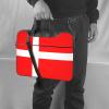 YYHWHJDE Denmark Danish Flag pattern Fashionable and ultra-thin shoulder laptop bag 13 inch Shockproof soft lining view 2