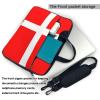 YYHWHJDE Denmark Danish Flag pattern Fashionable and ultra-thin shoulder laptop bag 13 inch Shockproof soft lining view 4