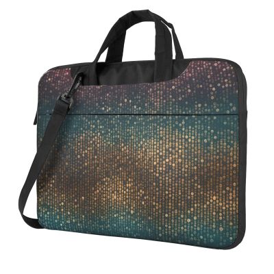 YYHWHJDE Glittery Pretty Pattern pattern Fashionable and ultra-thin shoulder laptop bag 13 inch Shockproof soft lining