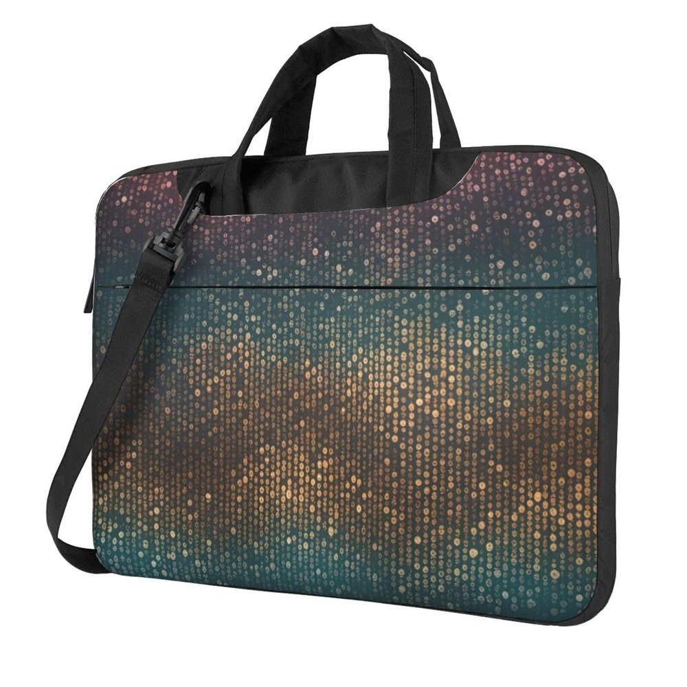 YYHWHJDE Glittery Pretty Pattern pattern Fashionable and ultra-thin shoulder laptop bag 13 inch Shockproof soft lining
