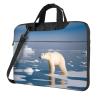 YYHWHJDE Polar Bear Ice pattern Fashionable and ultra-thin shoulder laptop bag 15.6 inch Shockproof soft lining view 1