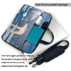 YYHWHJDE Polar Bear Ice pattern Fashionable and ultra-thin shoulder laptop bag 15.6 inch Shockproof soft lining view 3