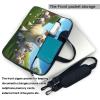 YYHWHJDE Cartoon lambs picture Fashionable and ultra-thin shoulder laptop bag 14 inch Shockproof soft lining view 3