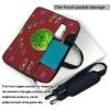 YYHWHJDE Big Eye Watermelon pattern Fashionable and ultra-thin shoulder laptop bag 13 inch Shockproof soft lining view 3