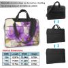 YYHWHJDE Beautiful purple flowers pattern Fashionable and ultra-thin shoulder laptop bag 13 inch Shockproof soft lining view 2