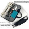 YYHWHJDE cartoon black spider picture Fashionable and ultra-thin shoulder laptop bag 14 inch Shockproof soft lining view 4