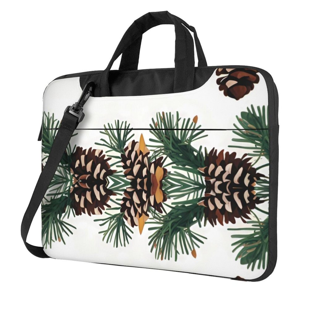 YYHWHJDE Cartoon Songguo pattern Fashionable and ultra-thin shoulder laptop bag 15.6 inch Shockproof soft lining