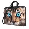 YYHWHJDE Lovely eyelashes pattern Fashionable and ultra-thin shoulder laptop bag 15.6 inch Shockproof soft lining view 1