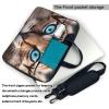 YYHWHJDE Lovely eyelashes pattern Fashionable and ultra-thin shoulder laptop bag 15.6 inch Shockproof soft lining view 3