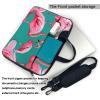 YYHWHJDE Lovely Pink Flamingos pattern Fashionable and ultra-thin shoulder laptop bag 13 inch Shockproof soft lining view 4