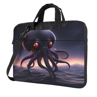 YYHWHJDE Alien squid pattern Fashionable and ultra-thin shoulder laptop bag 15.6 inch Shockproof soft lining