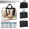YYHWHJDE Vintage Flower Rabbit Bunny Easter pattern Fashionable and ultra-thin shoulder laptop bag 14 inch Shockproof soft lining view 3