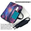 YYHWHJDE Holographic Dreams pattern Fashionable and ultra-thin shoulder laptop bag 13 inch Shockproof soft lining view 3