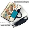 YYHWHJDE Vintage Flower Rabbit Bunny Easter pattern Fashionable and ultra-thin shoulder laptop bag 13 inch Shockproof soft lining view 3