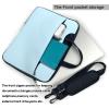 YYHWHJDE Solid color small fresh pattern Fashionable and ultra-thin shoulder laptop bag 15.6 inch Shockproof soft lining view 3