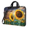 YYHWHJDE Beautiful sunflower pattern Fashionable and ultra-thin shoulder laptop bag 13 inch Shockproof soft lining view 1