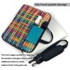 YYHWHJDE Rainbow Pattern pattern Fashionable and ultra-thin shoulder laptop bag 14 inch Shockproof soft lining view 3
