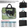 YYHWHJDE Walking Black Bear pattern Fashionable and ultra-thin shoulder laptop bag 13 inch Shockproof soft lining view 2
