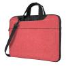 YYHWHJDE Red And White Polka Dots pattern Fashionable and ultra-thin shoulder laptop bag 13 inch Shockproof soft lining view 1