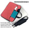 YYHWHJDE Red And White Polka Dots pattern Fashionable and ultra-thin shoulder laptop bag 13 inch Shockproof soft lining view 3