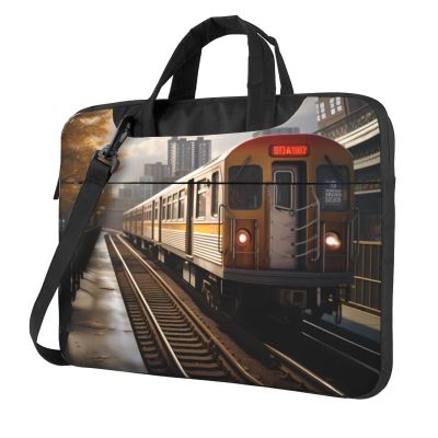 YYHWHJDE Diversified transportation picture Fashionable and ultra-thin shoulder laptop bag 15.6 inch Shockproof soft lining