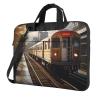 YYHWHJDE Diversified transportation picture Fashionable and ultra-thin shoulder laptop bag 15.6 inch Shockproof soft lining view 1