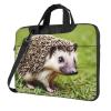 YYHWHJDE Hedgehog Polkadot pattern Fashionable and ultra-thin shoulder laptop bag 13 inch Shockproof soft lining view 1
