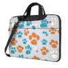 YYHWHJDE Animal Pet Paw pattern Fashionable and ultra-thin shoulder laptop bag 14 inch Shockproof soft lining view 1