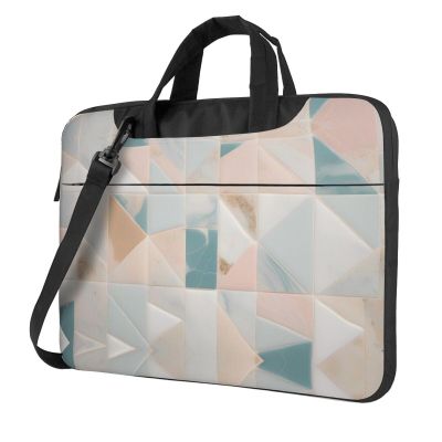 YYHWHJDE Water mills of marble texture picture Fashionable and ultra-thin shoulder laptop bag 13 inch Shockproof soft lining