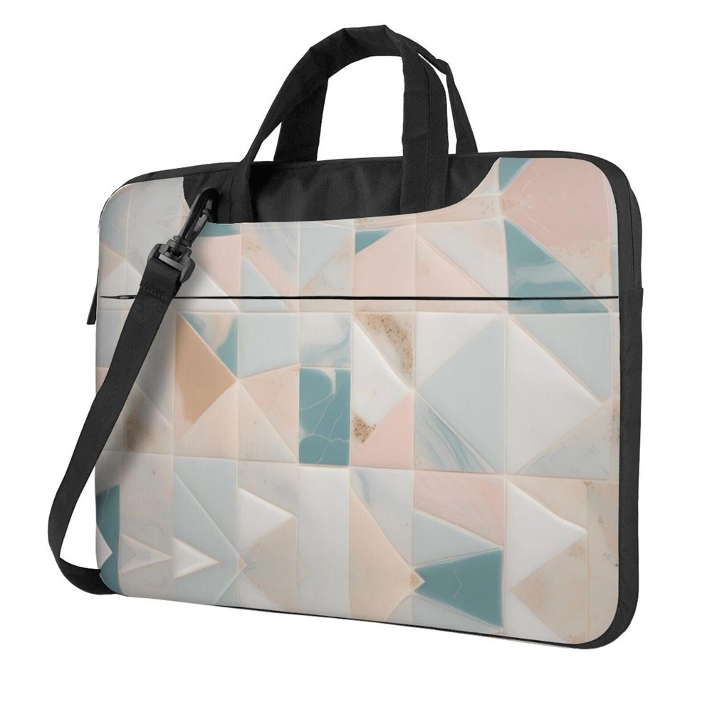 YYHWHJDE Water mills of marble texture picture Fashionable and ultra-thin shoulder laptop bag 13 inch Shockproof soft lining