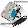 YYHWHJDE Water mills of marble texture picture Fashionable and ultra-thin shoulder laptop bag 13 inch Shockproof soft lining view 3