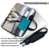 YYHWHJDE Cute Penguins Baby Taking Pictures pattern Fashionable and ultra-thin shoulder laptop bag 15.6 inch Shockproof soft lining view 3