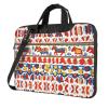 YYHWHJDE Runner Swedish Dala Horse Folk pattern Fashionable and ultra-thin shoulder laptop bag 13 inch Shockproof soft lining view 1